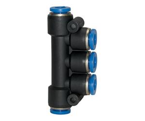 RIEGLER Riegler T-collecteur multiple, connexion à fiche « Série Bleue », tuyau Ø 5x4 Quantité:1