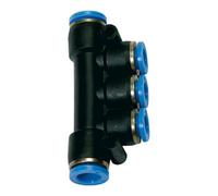RIEGLER Riegler T-multiprises, connexions à fiche « Série bleue », Ø de câble 2x10/3x8 Quantité:1