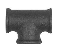RIEGLER Riegler Té 130, 3 x Rp 1 1/4 i., fonte malléable noire Quantité:1