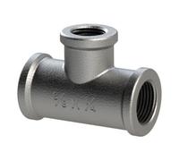 RIEGLER Riegler Té 130, FI/FI/FI, Rp 1/2, dérivation en T Rp 1/4, fonte malléable noire Quantité:1