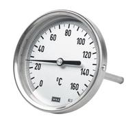 RIEGLER Riegler Thermomètre bimétallique, G 1/2 arrière, L=100, Ø 100, 0 °C à 200 °C Quantité:1