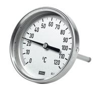 RIEGLER Riegler Thermomètre bimétallique, haute qualité, L1=160/L2=140 Ø100, 0°C à 200°C Quantité:1