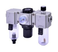 RIEGLER Riegler Unité de maintenance 3 pièces »GA-mini«, PC, BG 200, G1/4, 1,5-9 bar, H Quantité:1