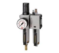 RIEGLER Riegler Unité d'entretien 2 pcs »FUTURA«, MBeh., BG4, G3/4, 0,5-16 bar, VA Quantité:1