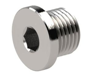 RIEGLER Riegler Vis de fermeture, empreinte hexagonale intérieure, collerette, G 1, SW 17, ES 1.4571 Quantité:1
