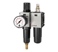 RIEGLER Riegler WE 2 pcs »FUTURA-mini«, revêtement métal, manomètre sur pied, G 1/4, 0,5-8, VA Quantité:1