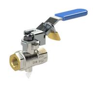 RIEGLER Robinet à boisseau sphérique de sécurité RIEGLER verrouillable Ventilation MS vern. Rp 1 1/2 Quantité:1
