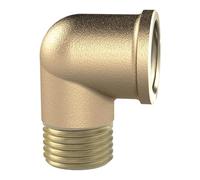 RIEGLER WST10MS90IA Raccord coudé en laiton brut 90° intérieur/extérieur, filetage G 1", pression de fonctionnement 16 bar