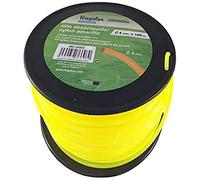 Riegolux 107674 Fil de débroussailleuse en Nylon Rond, Jaune, 3,3 mm x 100 m