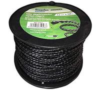 Riegolux Fil de débroussailleuse hélicoïdal nylon noir 4 mm x 100 m 107678