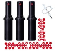 Riegopro Lot de 3 arroseurs PGP-Adj Hunter. Portée de 6,4 à 15,8 m. Comprend Un Jeu de Buses et Une e réglage.