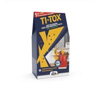 RIEM - Ti-Tox Piège pour Mouches à Fruits 1 Piège + 3 Recharges - Piège et Recharges contre les Mouches à Fruits - Sans Insecticide - Efficace jusqu'à 12 semaines