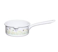 Riess, 0036-137 - Casserole avec grand bec verseur Ø 14 cm, abeille, émail, volume (rec.) : 0,8 l, fabriquée en Autriche, L x l x H : 30,7 x 17,3 x 9,1 cm, 0,415 kg, compatible avec cuisinière à