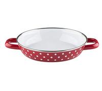 Riess Country Poêle à oeufs à pois rouge Ø20cm émail induction