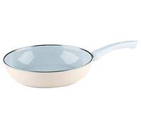 Riess, 0057-011, Poêle émaillée Ø 28cm, AVORIO, Vol. (rec.): 2,5 Litres, Made in Autriche, LBH: 47,3x29,2x8,8Centimètres, 2,003Kilogrammes, poêle à frire, Émaillée, Résistant à la rayure