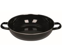 Riess, 0076-022 Classic Sauteuse haute sans couvercle en verre émaillé Noir émaillé Ø 20 cm Hauteur 7,2 cm Capacité 1 l