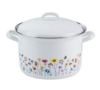 Riess Marmite à viande avec couvercle Ø20cm 3,5 litres Country Flora émail