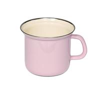 Riess Pot avec bord chromé Ø12cm 1 litre H 11,4cm Classic Pastell-Rosa