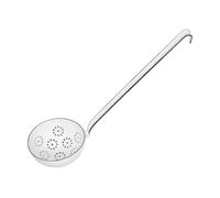 Riess, 0310-033 Cuillère à fente, Classique- Blanc, Longueur 33 cm, Largeur 9 cm, Hauteur 8 cm, Poids 0,8 kg, Émail, Blanc, écumoire