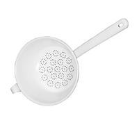 Riess, 0327-033, passoire 20, blanc classique, diamètre 20 cm, longueur 42,3 cm, hauteur 16,5 cm, émail, blanc, tamis de cuisine