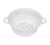 Riess, 0328-033, passoire à légumes, CLASSIC-BLANC, diamètre 26 cm, hauteur 11,5 cm, émail, blanc, passoire multifonction, avec 2 poignées