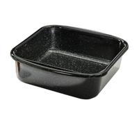Riess, 0432-022 Poêle à frire Mini, intérieur 22 x 22 x 7,5 cm, Classic Back- UND BRATFORM, émail, noir, induction