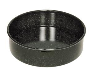 Riess, 0480-022, Moule à gâteaux 20, Émail, noir