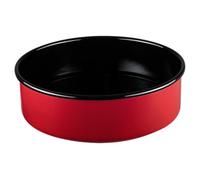 Riess, 0494-020 Moule à gâteau classique en émail Rouge/noir Diamètre 26 cm Hauteur 8 cm