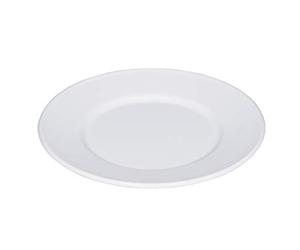 Riess, 0503-033 Assiette plate 26 Blanc classique Diamètre 26 cm Hauteur 1,8 cm Émail blanc Compatible induction