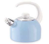 Riess, 0543-116, Bouilloire à flûte Plus 2L, BLEU/COULEURS Pastel, acier émaillé, bleu, 1,179kg, 2 litres, 25,5 x 18 x 21,7cm