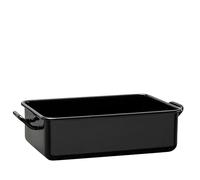 Riess, 2181-022, moule à pâtisserie et de service, émail noir, émail, volume (rec.): 0,5 litre, fabriqué en Autriche, L : 21,0 x 11,3 x 5,1 cm, 0,272 kg, compatible cuisinière à induction, compatible