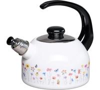 Riess Bouilloire à flûte Plus 2 litres FLORA émail