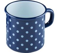Riess Casserole à bord rabattu 8 cm 3/8 l 0221-075 bleu ponctuel
