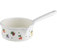 Riess Casserole à manche avec grand bec verseur Ø14cm 0,8L Fruit Garden Emaille