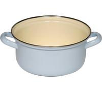 Riess Casserole avec bord chromé Ø18cm 1,6L bleu pastel émail