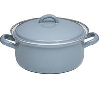 Riess Casserole avec couvercle Ø16 cm 1,1L Pure Grey émail