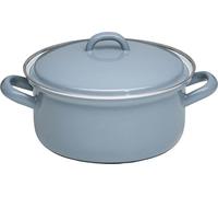 Riess Casserole avec couvercle Ø18cm 1,6L Pure Grey émail