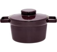Riess Casserole avec couvercle Ø20cm 1,75L Aromapot Aubergine Emaille