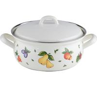 Riess Casserole avec couvercle Ø20cm 2,1L Fruit Garden émail
