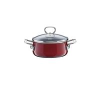 RIESS Casserole avec couvercle en verre NOUVELLE 16cm/1l Rosso rouge foncé