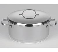 Riess Casserole Cristall avec couvercle Ø24cm 4,2 litres acier inoxydable