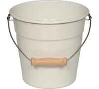 Riess Classic Blanc Mini seau avec poignée en bois Ø16cm émail