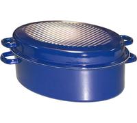 Riess Cocotte d'oie ovale avec couvercle émaillé 38 cm