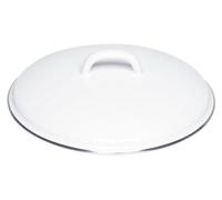 Riess Couvercle avec bord chromé Ø22cm émail Classic Blanc
