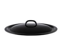 Riess Couvercle de rangement 32 cm émaillé noir avec trou