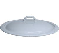Riess Couvercle pour Einsiedekasserolle ⌀28cm Gris pastel Émail