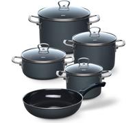 Riess Ensemble de casseroles 5 pièces Dark Grey R0558003