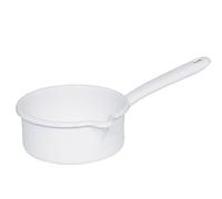 RIESS grande casserole avec bec verseur, casserole de o et couleurs au choix, blanc, 0,75l