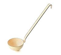 Riess Louche en émail - Série pastel - Outil de cuisine à suspendre - Jaune doré - 7 cm