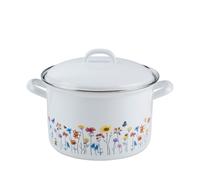 Riess Marmite à viande avec couvercle Ø20cm 3,5 litres Country Flora émail